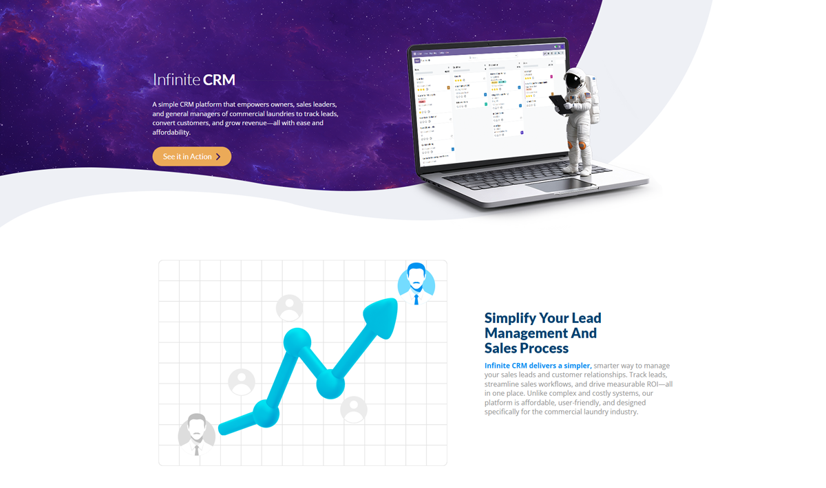 Introducing Infinite CRM: The Sales Management Platform for Commercial Laundries